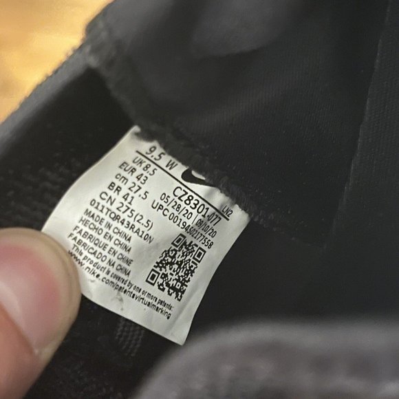 Nike Air Zoom Infinity Tour Flyknit Golf‎ Shoes Black CZ8301-077 Size 9.5 Wide - Picture 9 of 9